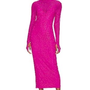 Elegant Zara Fuscia Sweater Dress
